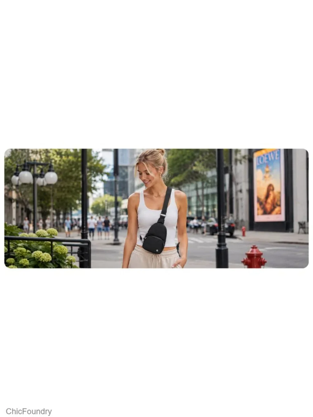 Small Anti Theft Crossbody Bag Lightweight Nylon Sling Travel Purse